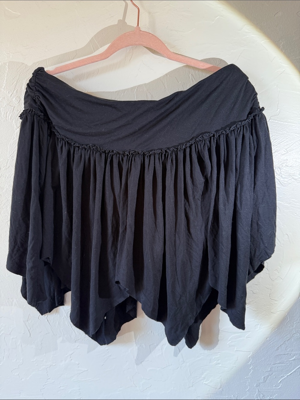 Black Fairy Core Flowy Women's Skirt